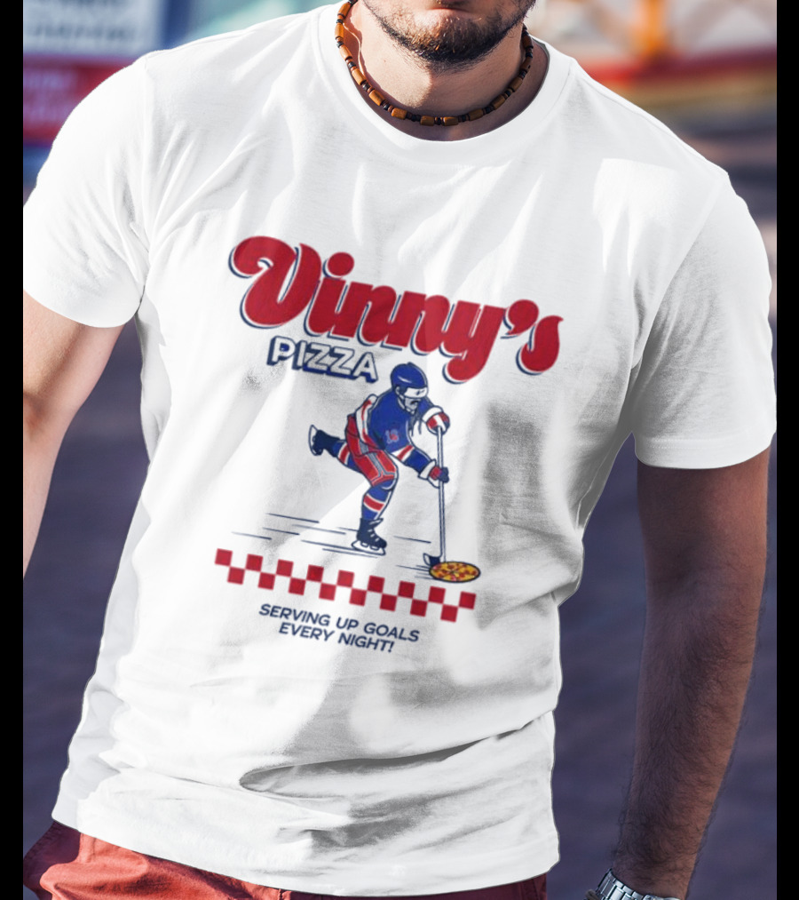 Vinny’s Pizza Hockey Serving Up Goals Every Night T-Shirt