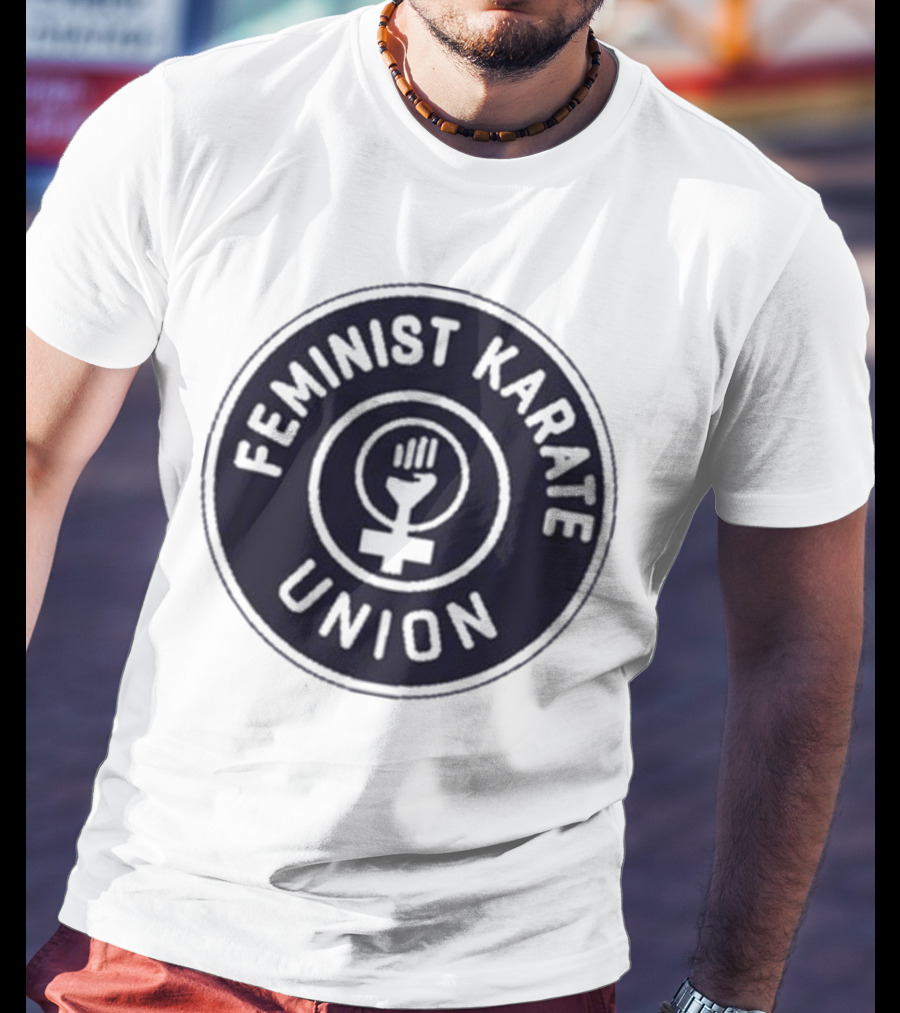 Feminist Karate Union Symbol With Raised Fist T-Shirt