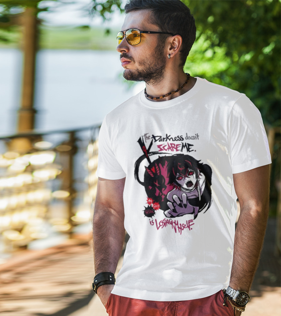 Darkness Doesn't Scare Me Fear Is Losing Myself Akainu Manga T-Shirt