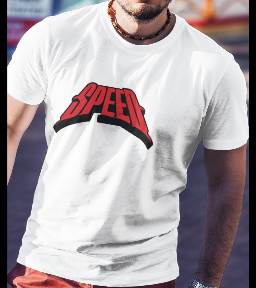 Speed Red Bold Arch Logo T-Shirt