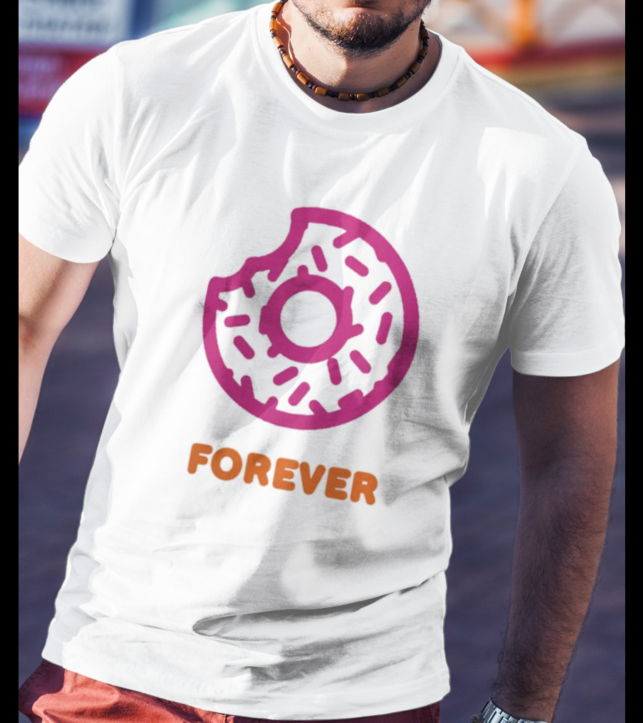 Dunkin Donut Forever Merch Pink Sprinkled T-Shirt