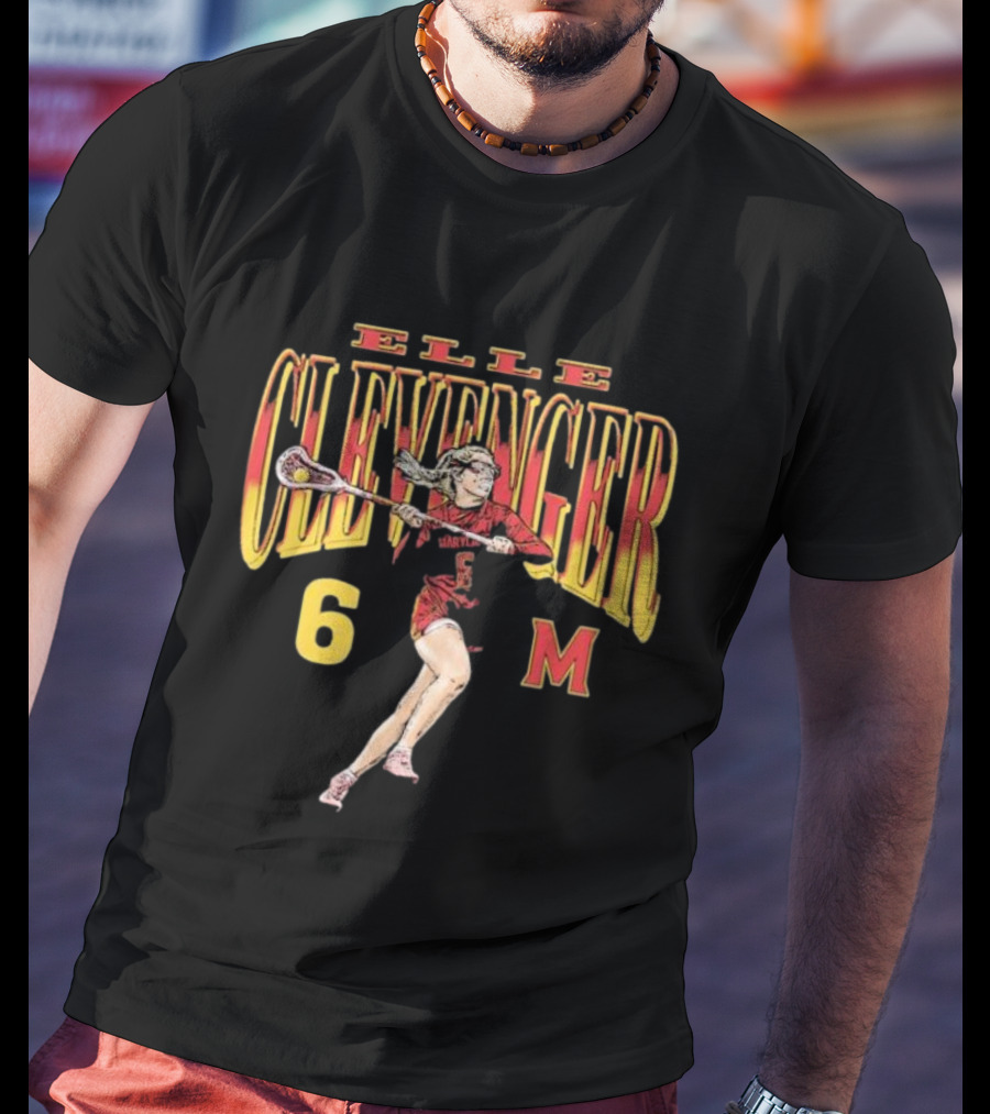 Eloise Clevenger Classics Collection Elle Clevenger 6 Maryland Lacrosse T-Shirt