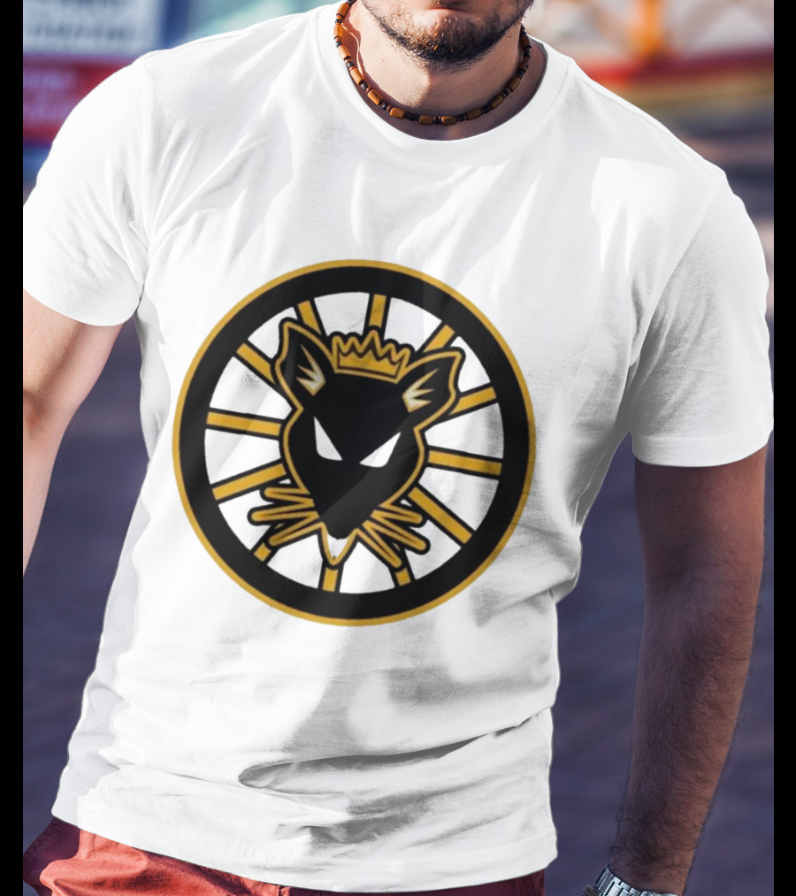 Rat Kings Emblem Circular Rat Head With Crown T-Shirt