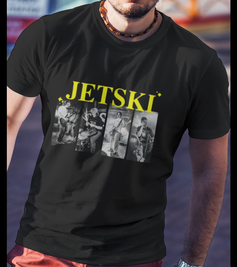 JETSKI Band Black And White Live Performance T-Shirt
