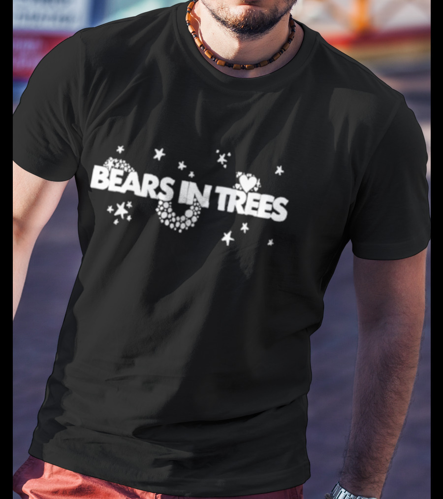 Bears In Trees Heart And Stars T-Shirt