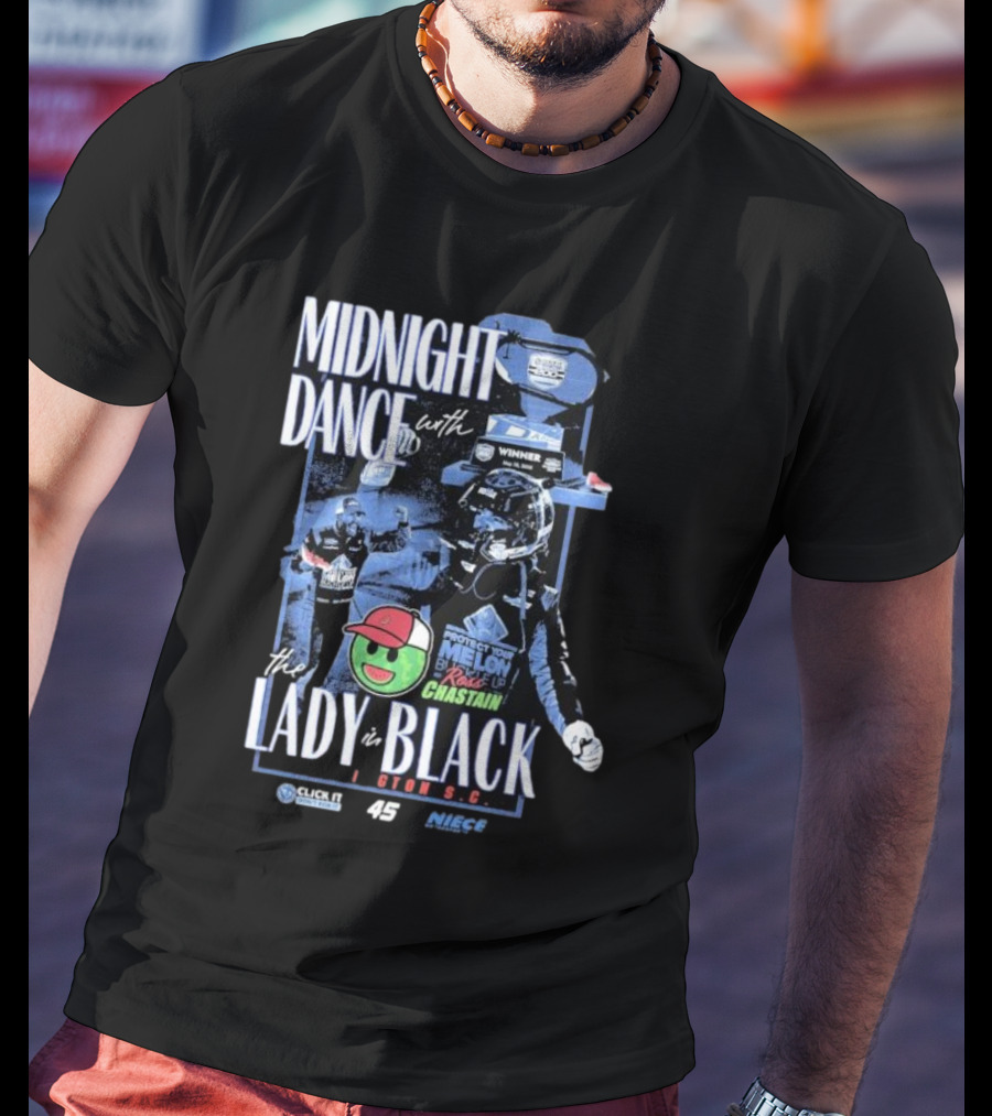 Midnight Dance With The Lady In Black Darlington S.C. Ross Chastain Protect Your Melon Rise Up T-Shirt