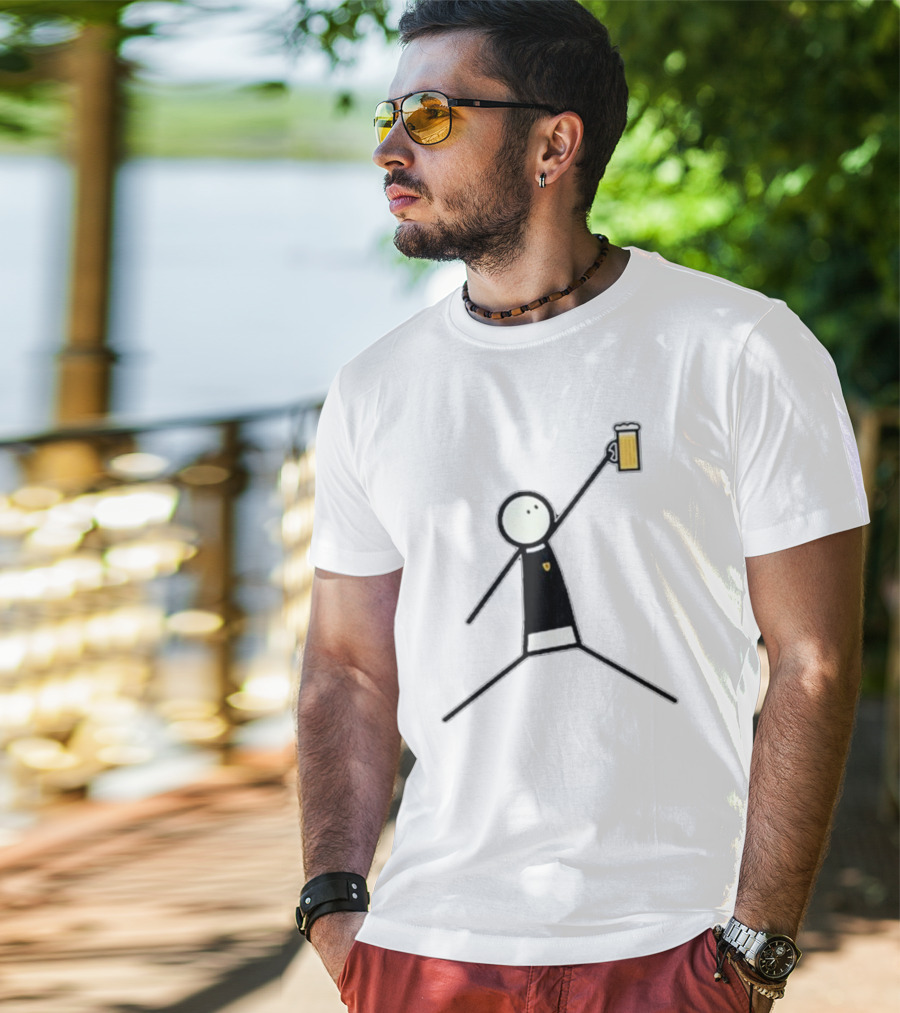 The Schottland Jumpman Stick Figure Beer Icon Scotland T-Shirt