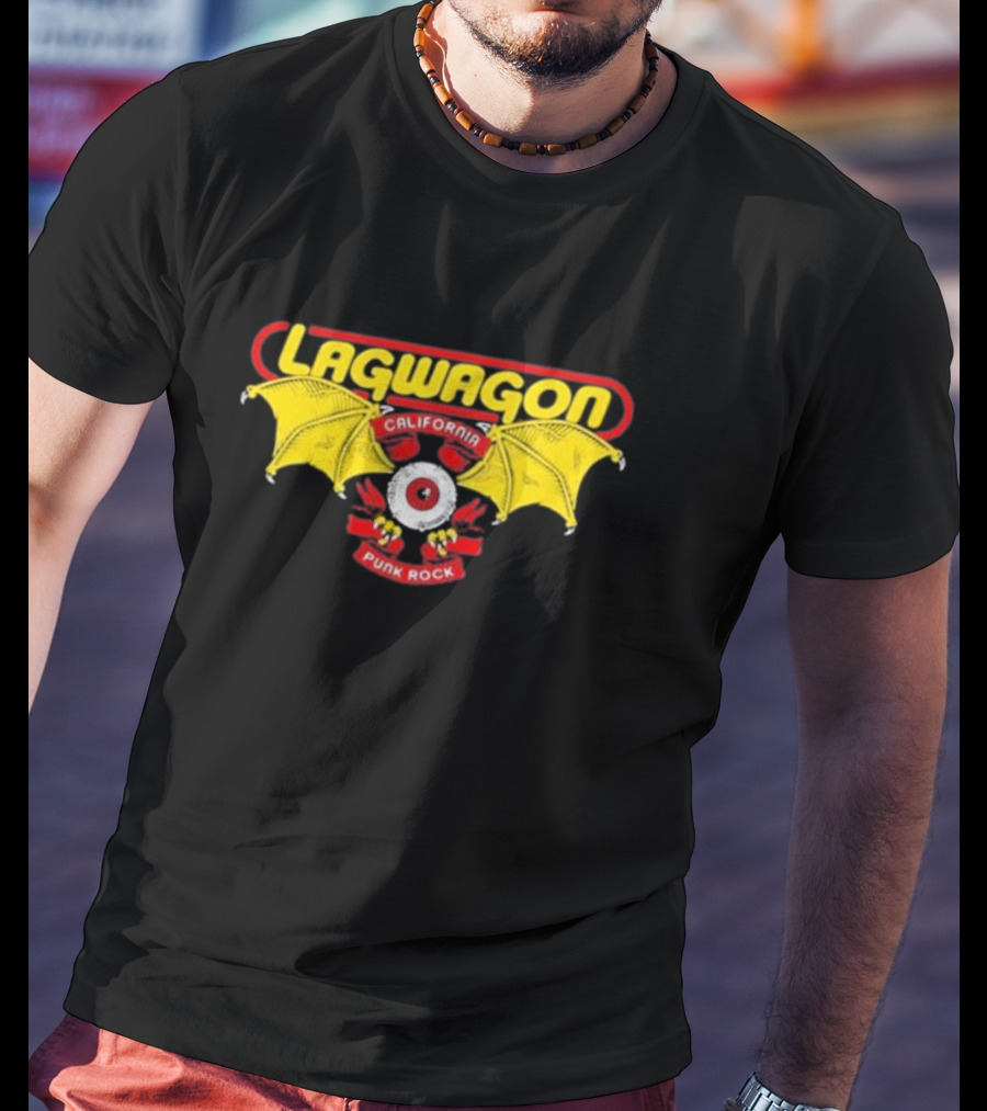 Lagwagon California Punk Rock Eye With Bat Wings T-Shirt