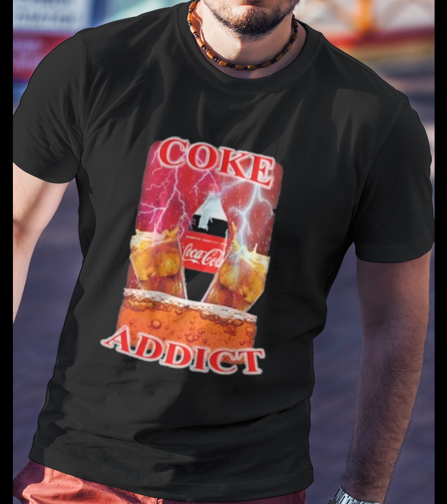 Coke Addict Orbital Clothing Coca-Cola Lightning Bubbles T-Shirt