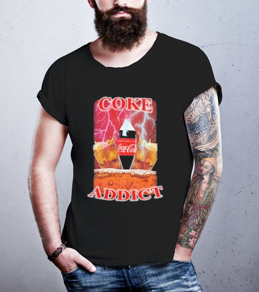 Coke Addict Orbital Clothing Coca-Cola Lightning Bubbles T-Shirt