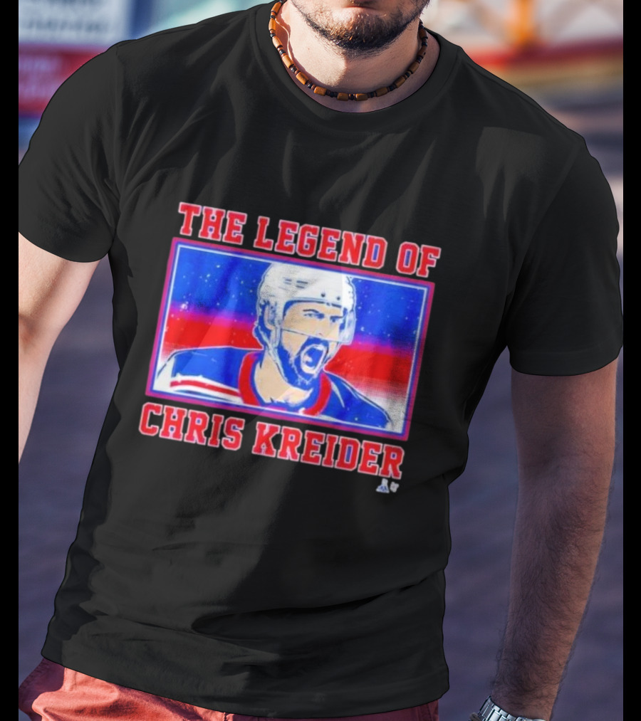 The Legend Of Chris Kreider Hockey Icon Burst T-Shirt