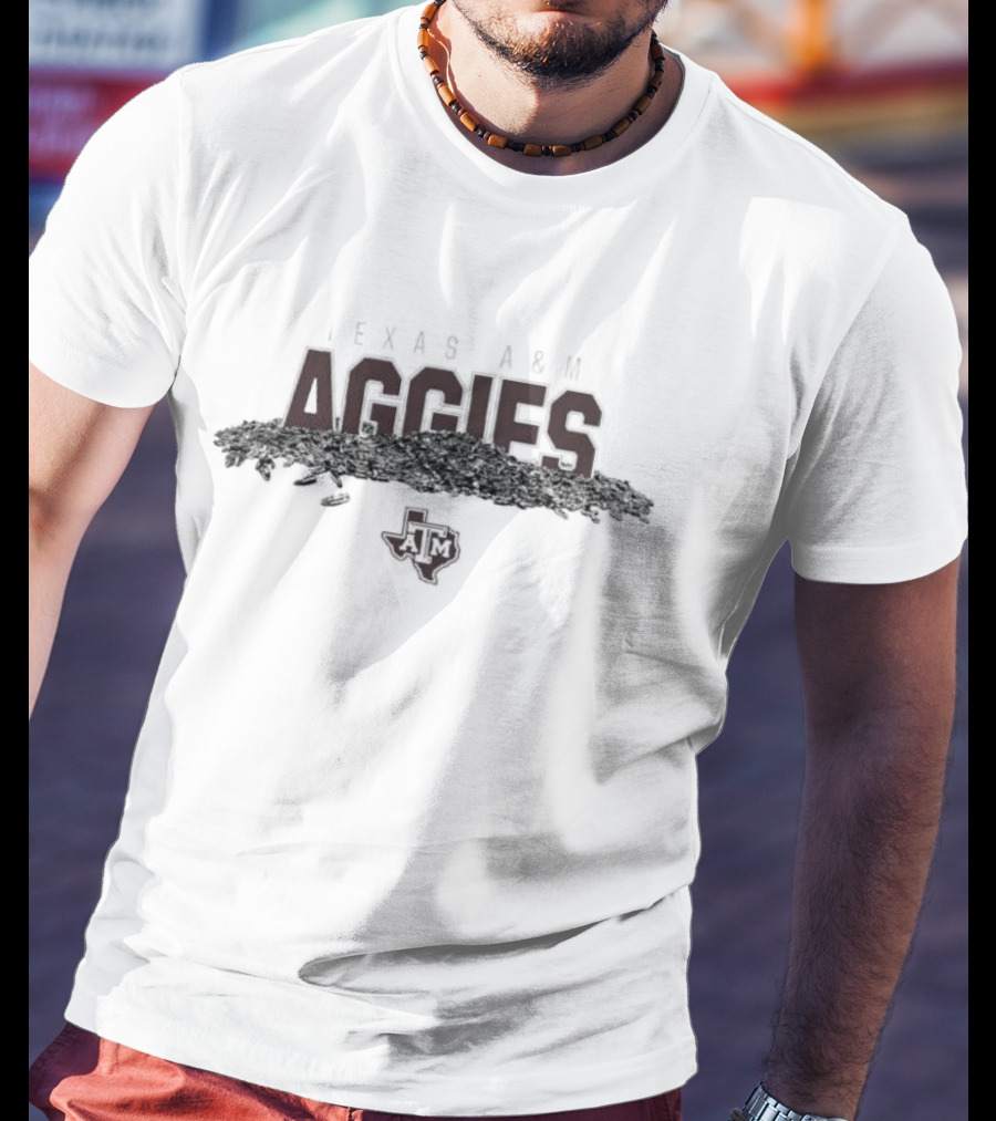 Texas A&M Aggies Sunflower Seeds Baseball T-Shirt