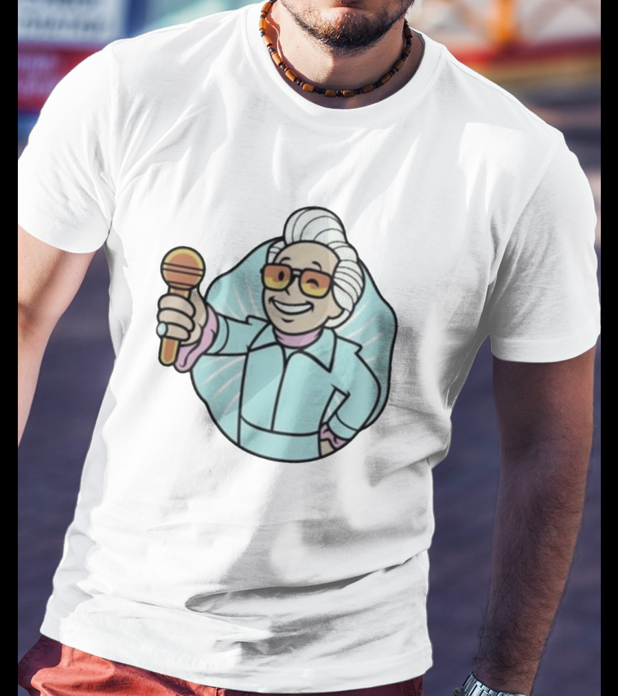 Vault Boy Style Character With Microphone Named Baby Billy T-Shirt
