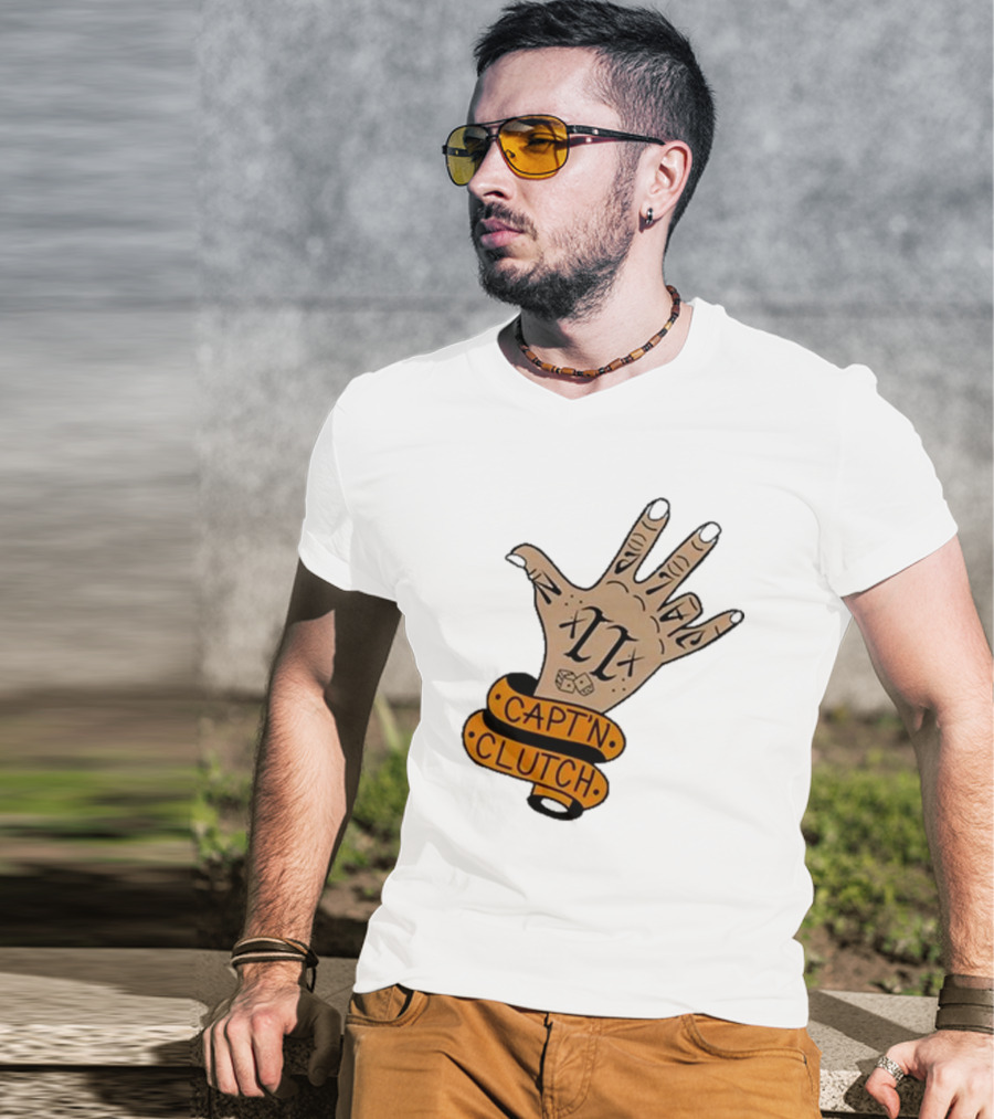 Cap’n Clutch Five Dice Hand Tattoo T-Shirt