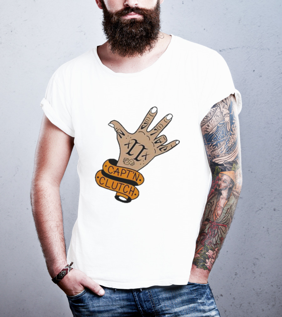 Cap’n Clutch Five Dice Hand Tattoo T-Shirt