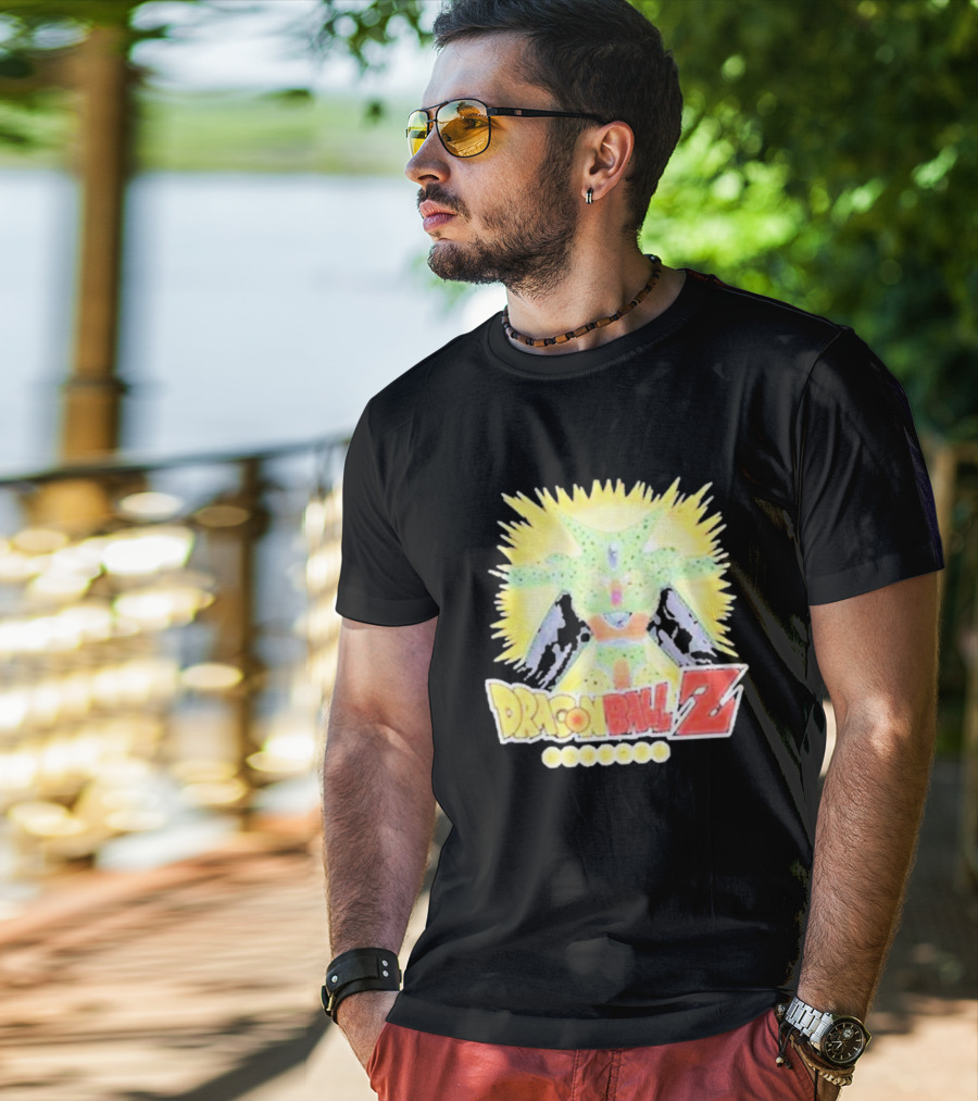 Cell Taiyoken Dragon Ball Z Reflective Power Burst T-Shirt