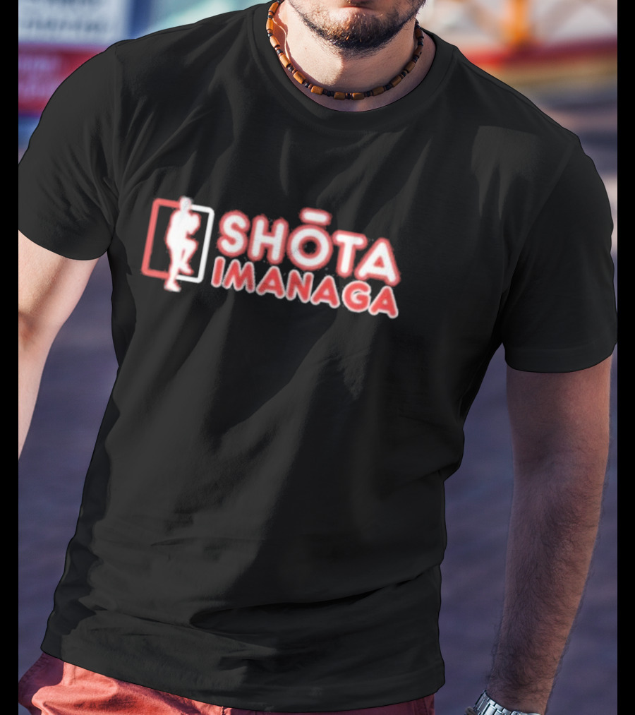 SHŌTA IMANAGA Silhouette Red Lettering T-Shirt