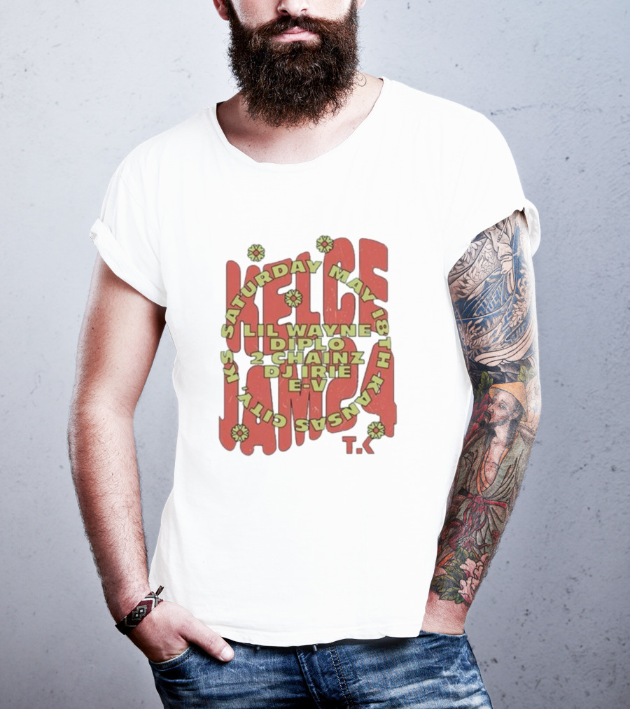 Saturday May 18th Kansas City Kelce Jam Lil Wayne Diplo 2 Chainz DJ Irie E-V Tk T-Shirt