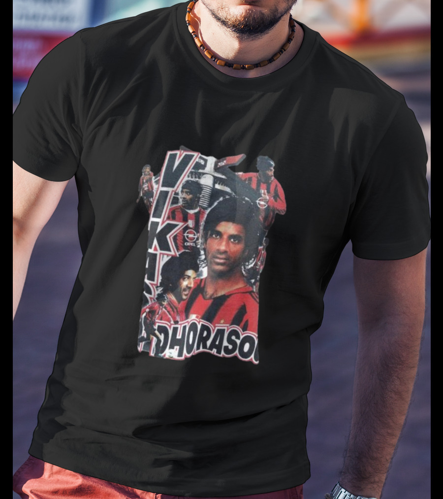 Vikash Dhorasoo AC Milan Retro Collage T-Shirt