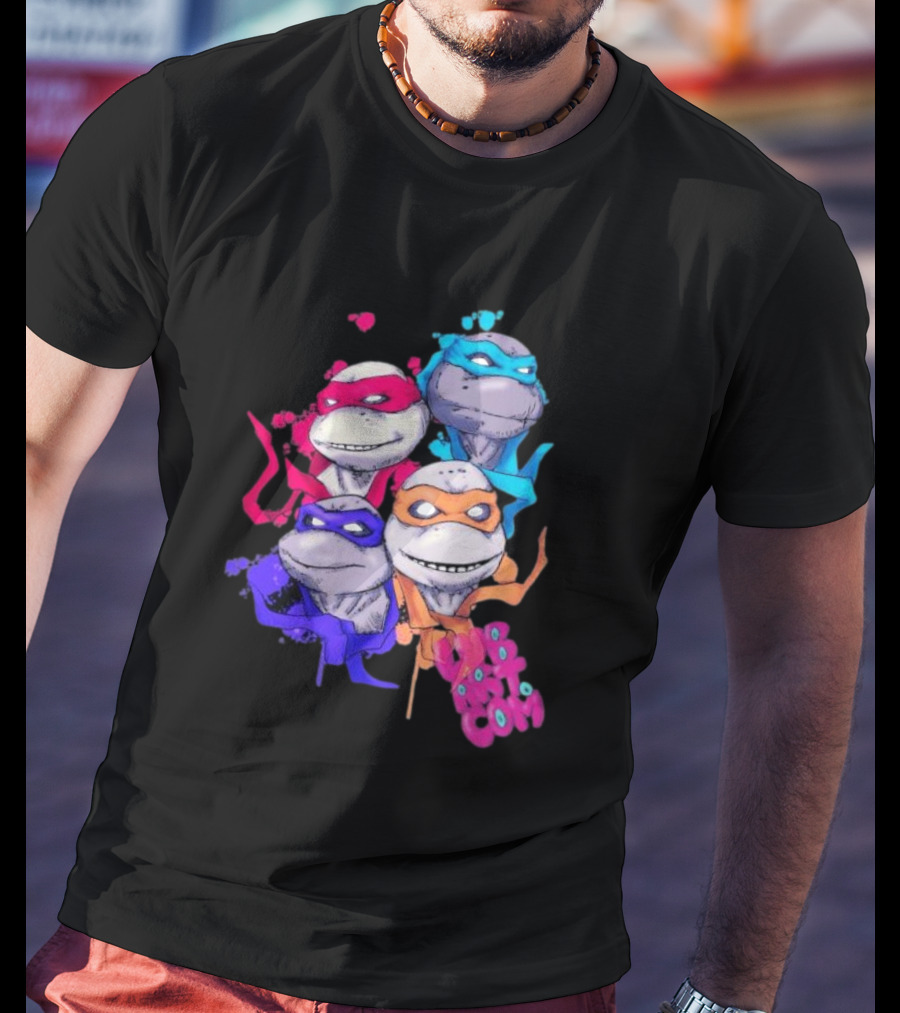 Neon TMNT Characters Pop T-Shirt