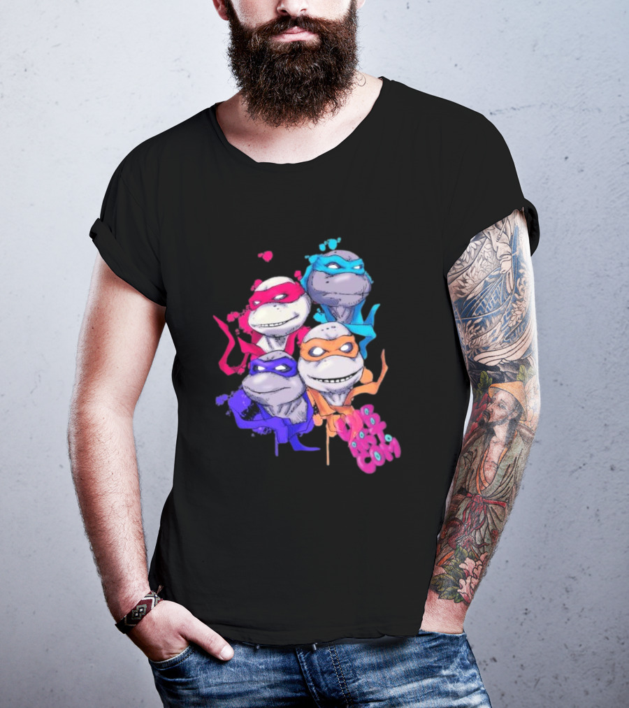 Neon TMNT Characters Pop T-Shirt