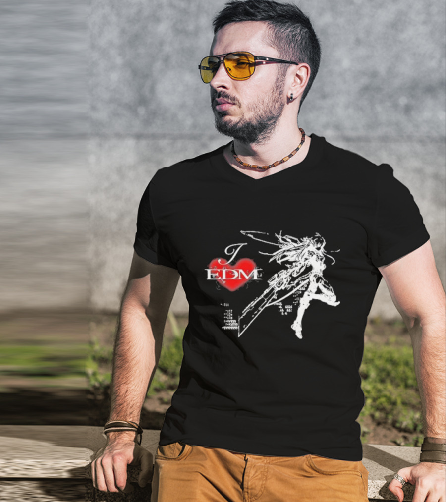 Ninajirachi I Love EDM Cyber Warrior Dance Fusion T-Shirt