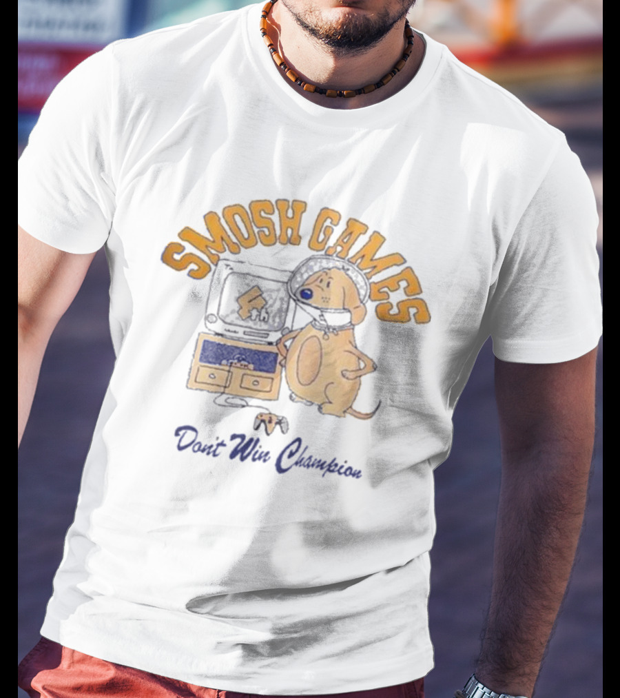 Smosh Games Don't Win Champion Dog T-Shirt