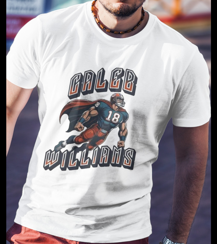 Caleb Williams Football Heroic Number 18 Superhero T-Shirt