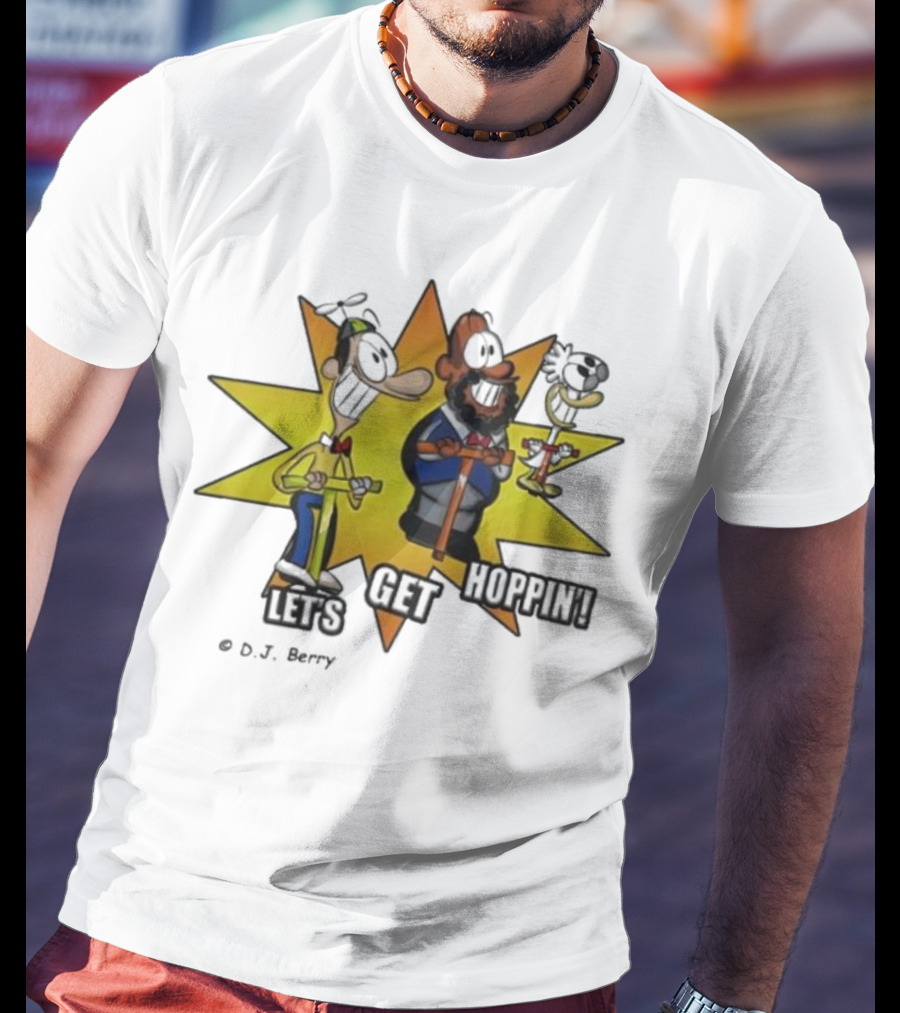 Let's Get Hoppin D.J. Berry Comic Burst T-Shirt