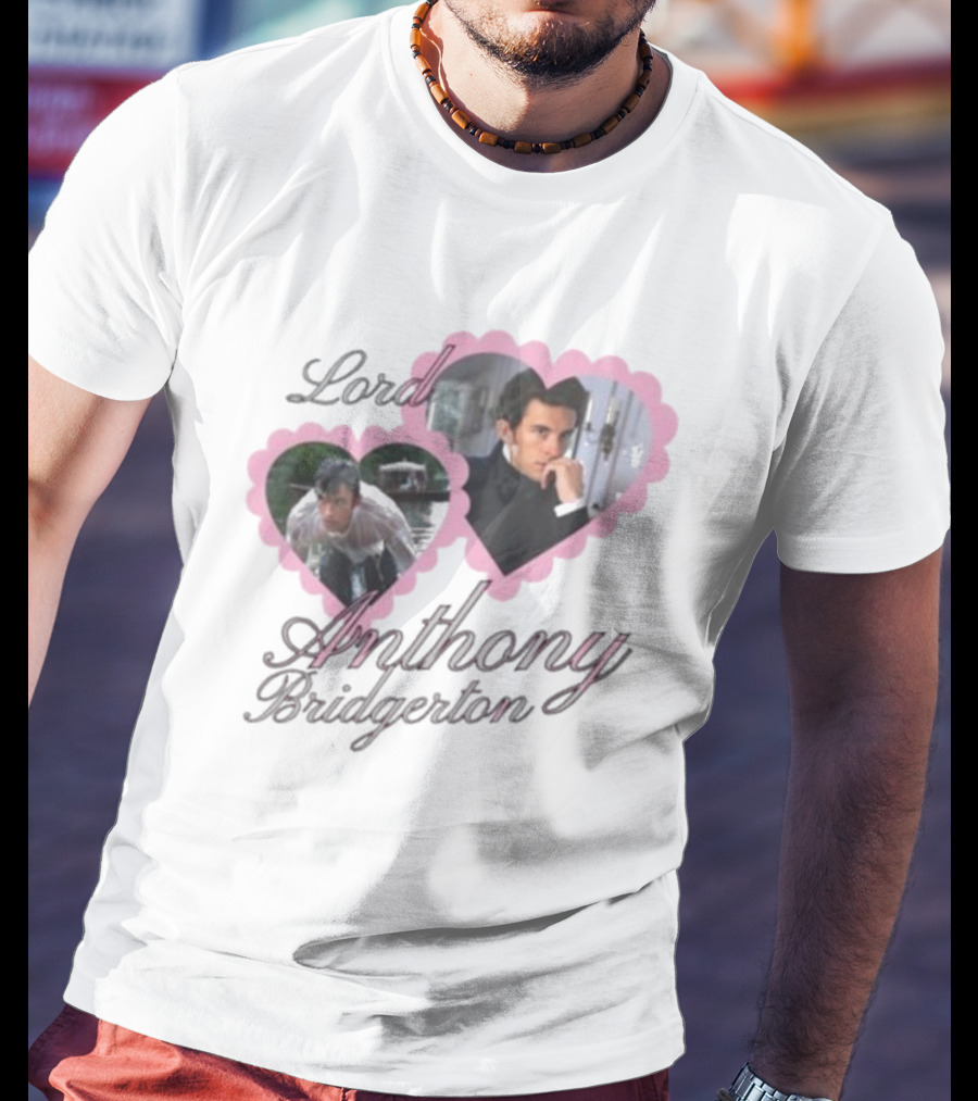 Lord Anthony Bridgerton Heart Frames And Portraits T-Shirt