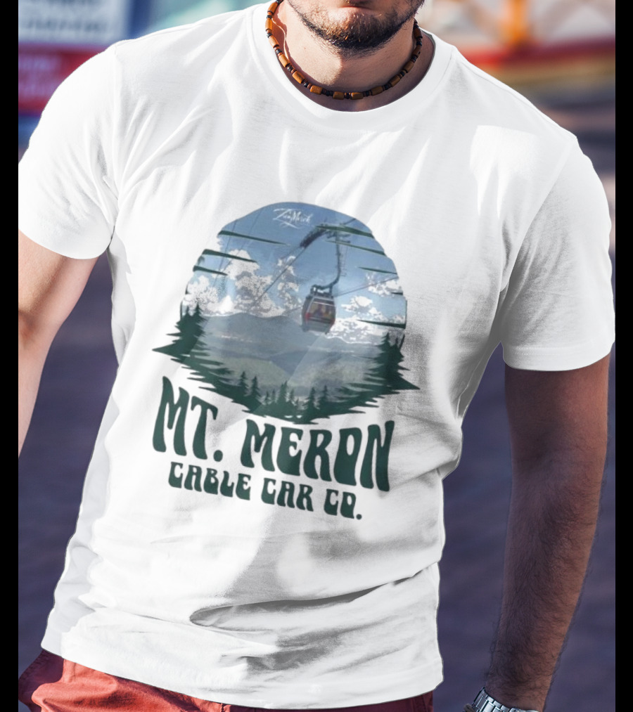 Mt Meron Cable Car Co Scenic Mountain Forest Adventure T-Shirt