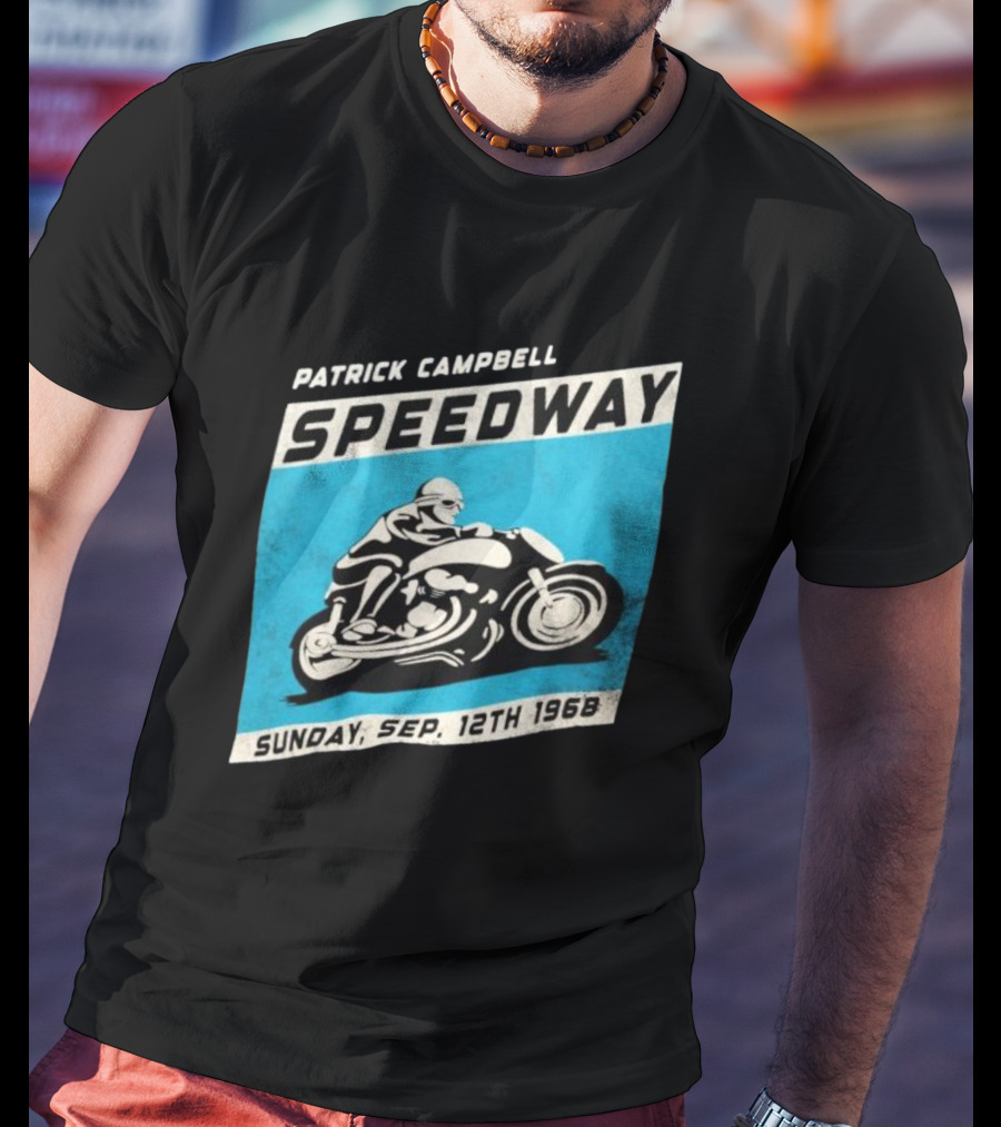 Patrick Campbell Speedway Motorcycle Racing Sunday Sep 12th 1968 T-Shirt