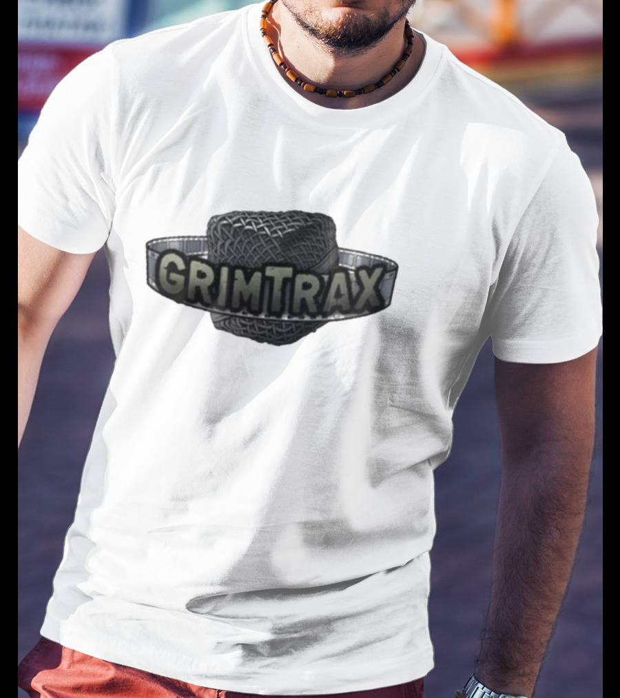 Rifftrax Grimtrax Spinning Tire T-Shirt