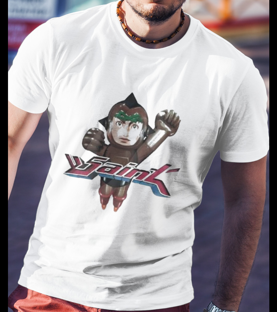 Saint Michael Astro Boy Retro Robot T-Shirt