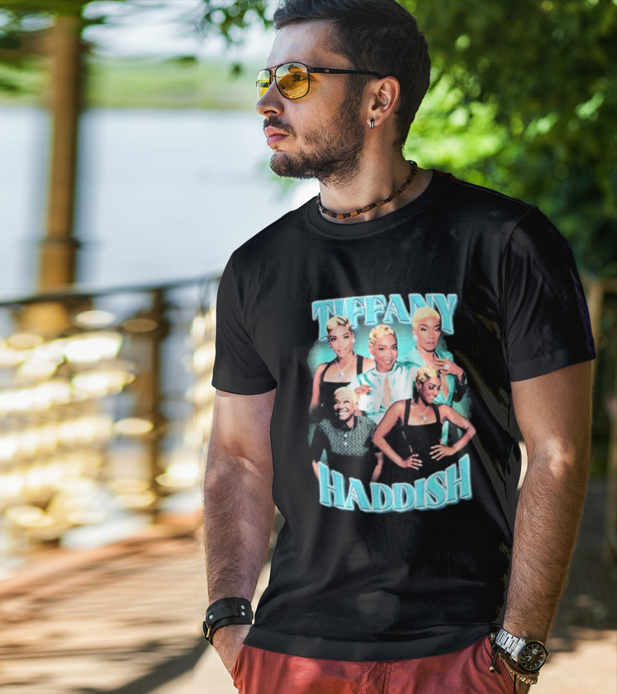 Tiffany Haddish Retro Glam Montage T-Shirt