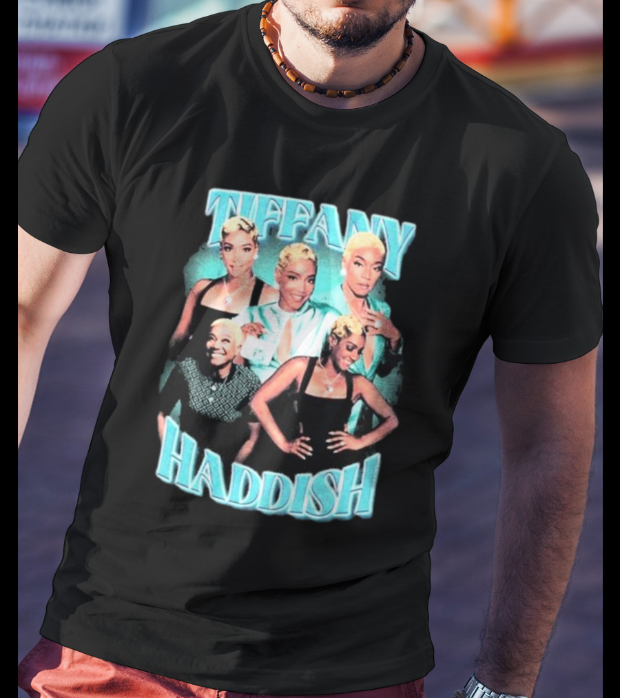 Tiffany Haddish Retro Glam Montage T-Shirt