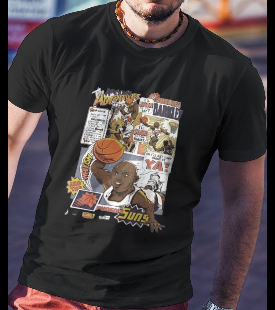 The Adventures Charles Barkley Phoenix Suns Comic Vintage 90s Salem Sportswear T-Shirt