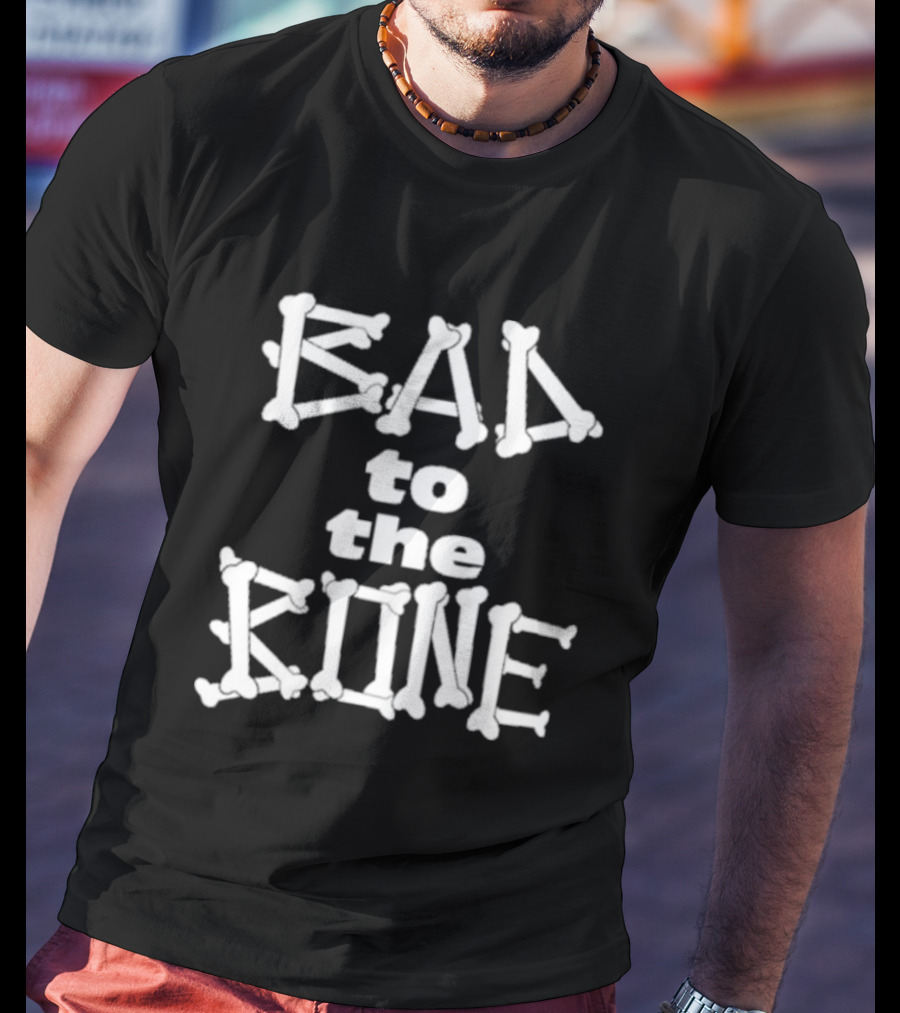 Dominic Fike Bad To The Bone Bone Lettering Typography T-Shirt