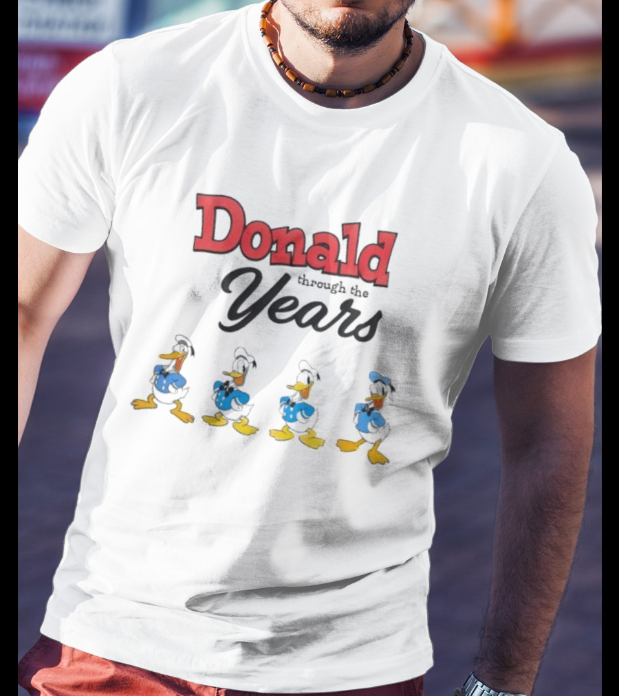 Donald Duck Through The Years Evolution Stages T-Shirt