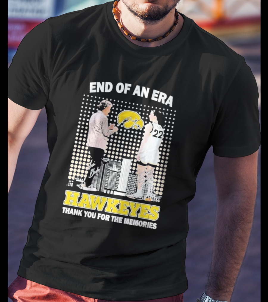 End Of An Era Lisa Bluder Hawkeyes Thank You For The Memories Basketball T-Shirt