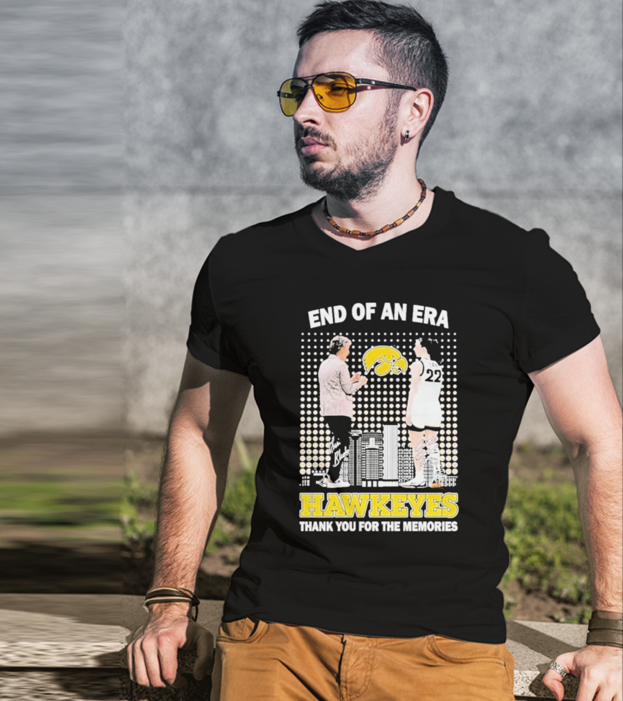 End Of An Era Lisa Bluder Hawkeyes Thank You For The Memories Basketball T-Shirt
