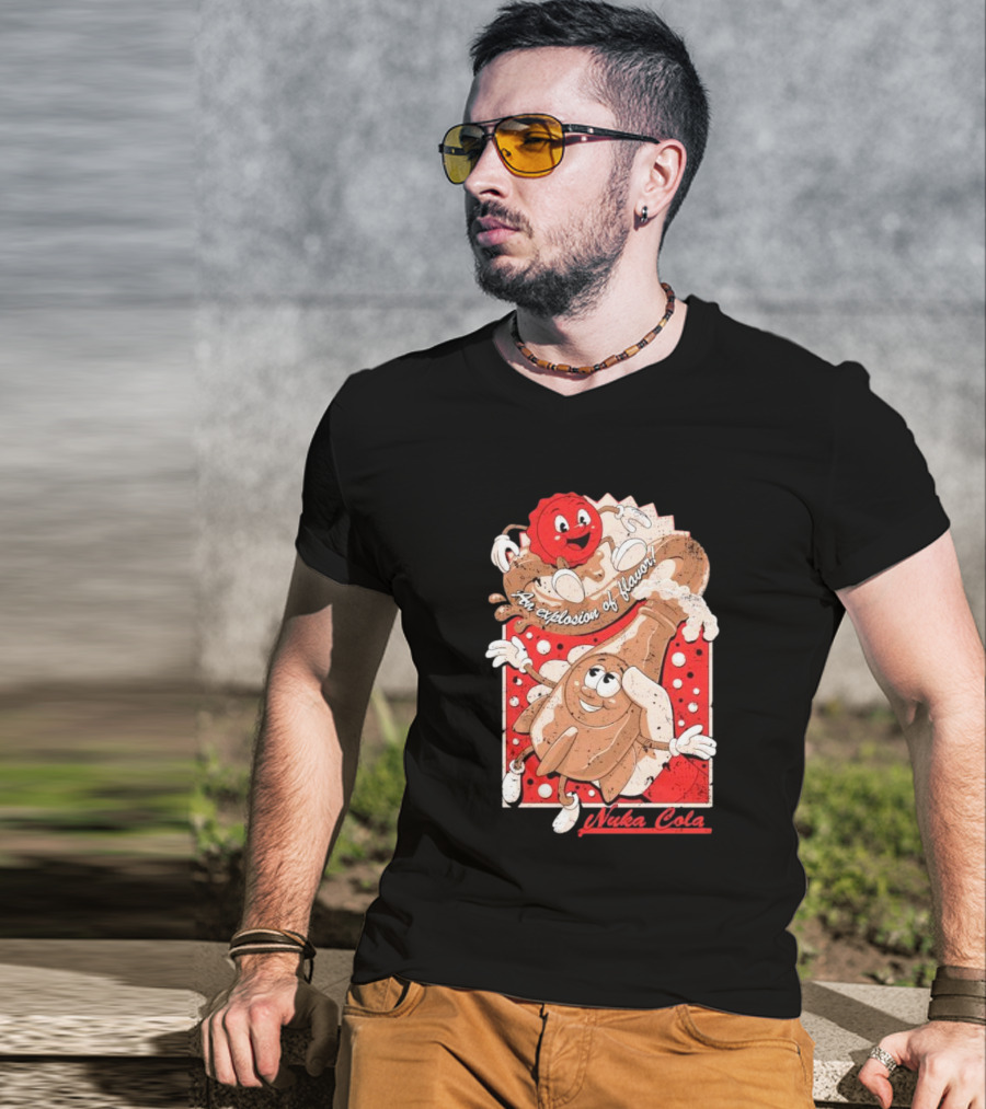 An Explosion Of Flavor Nuka Cola Vintage Ad T-Shirt