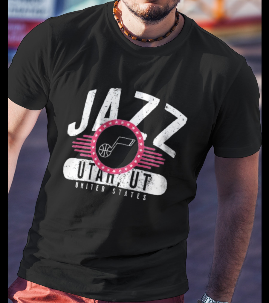Fanatics Utah Jazz United States Badge Of Honor T-Shirt