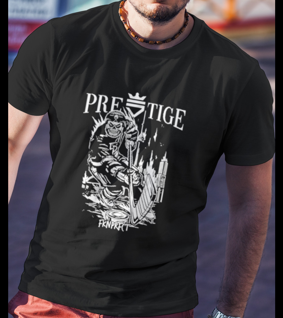 Prestige Fknprfct Toronto Hockey Player City Skyline T-Shirt