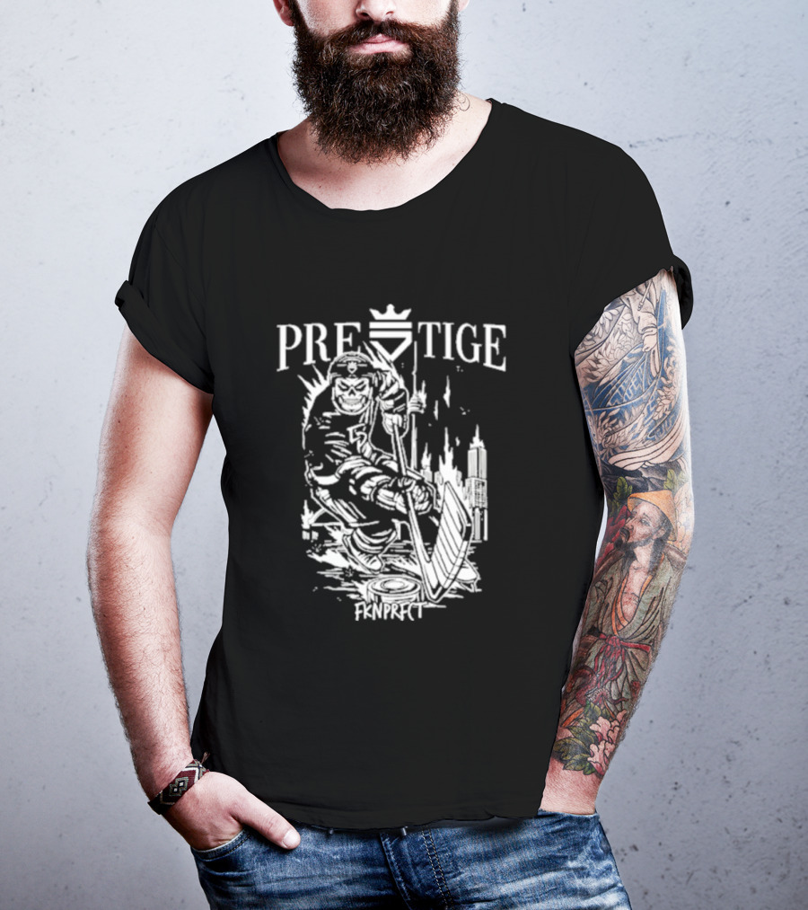 Prestige Fknprfct Toronto Hockey Player City Skyline T-Shirt