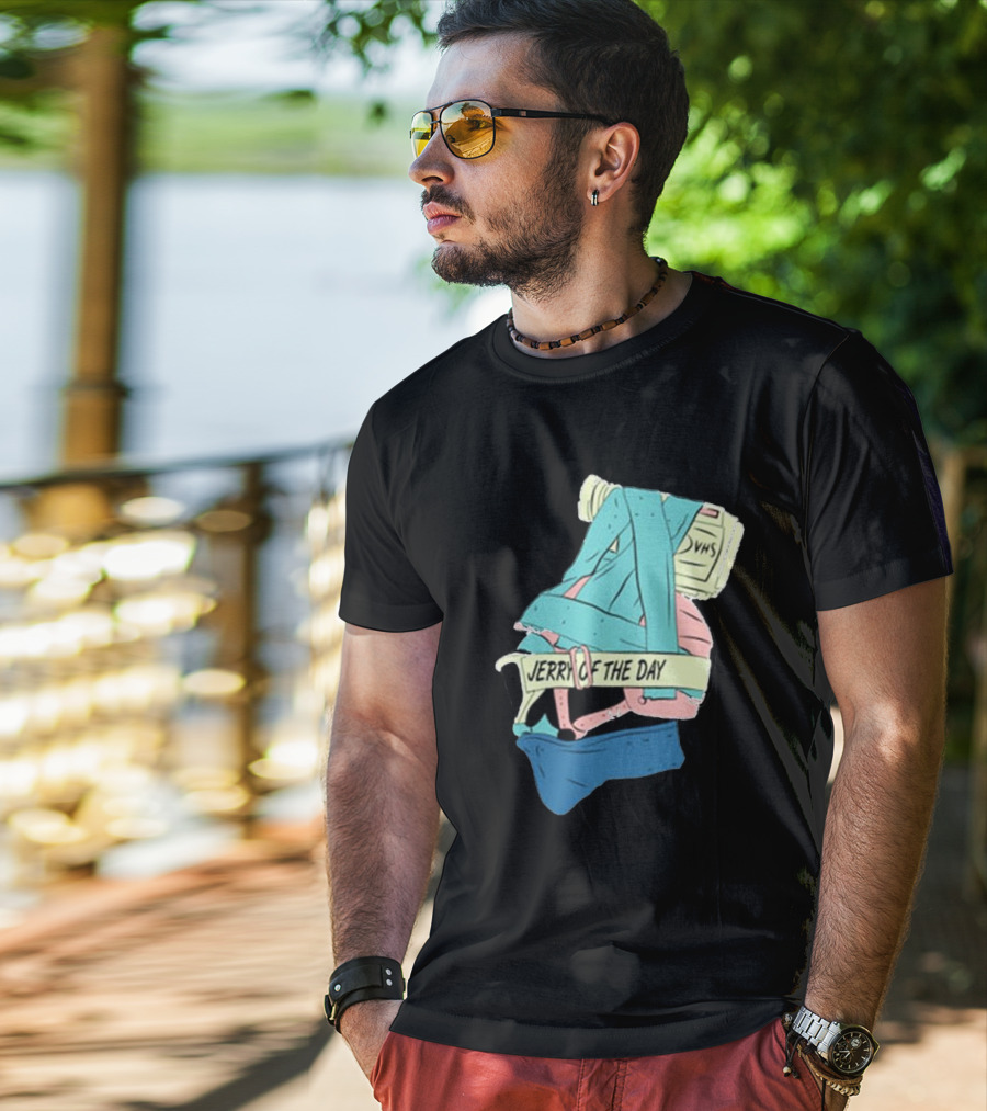 Jerry Of The Day VHS Straps Multicolor Gear T-Shirt