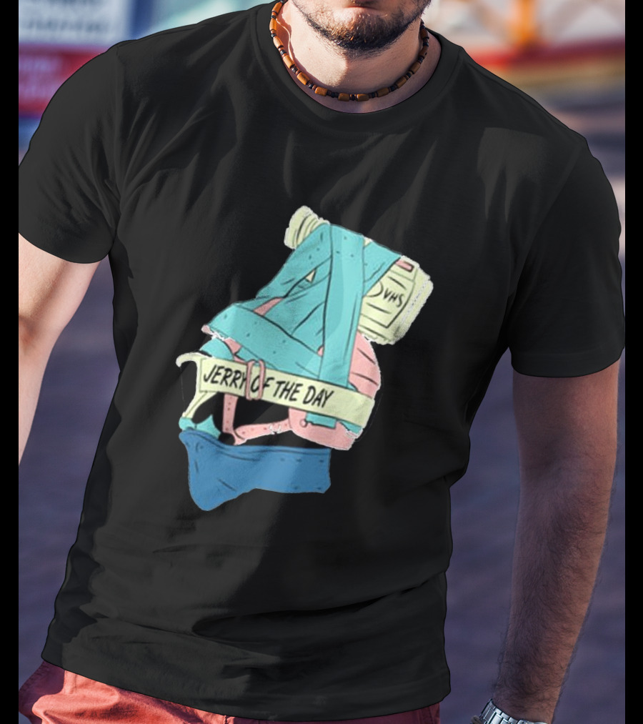 Jerry Of The Day VHS Straps Multicolor Gear T-Shirt