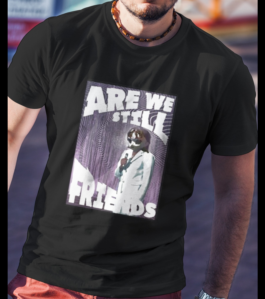 Are We Still Friends Retro Microphone T-Shirt