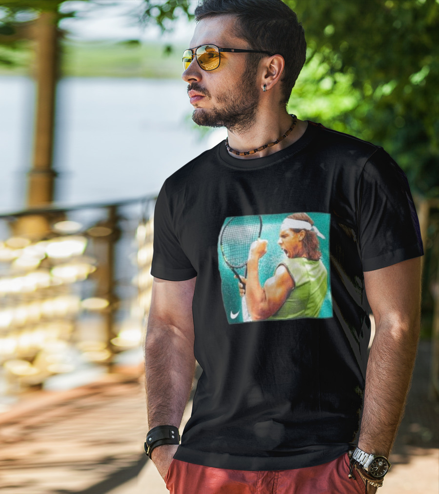 Rafael Nadal Iconic Tennis Celebration Roland Garros T-Shirt