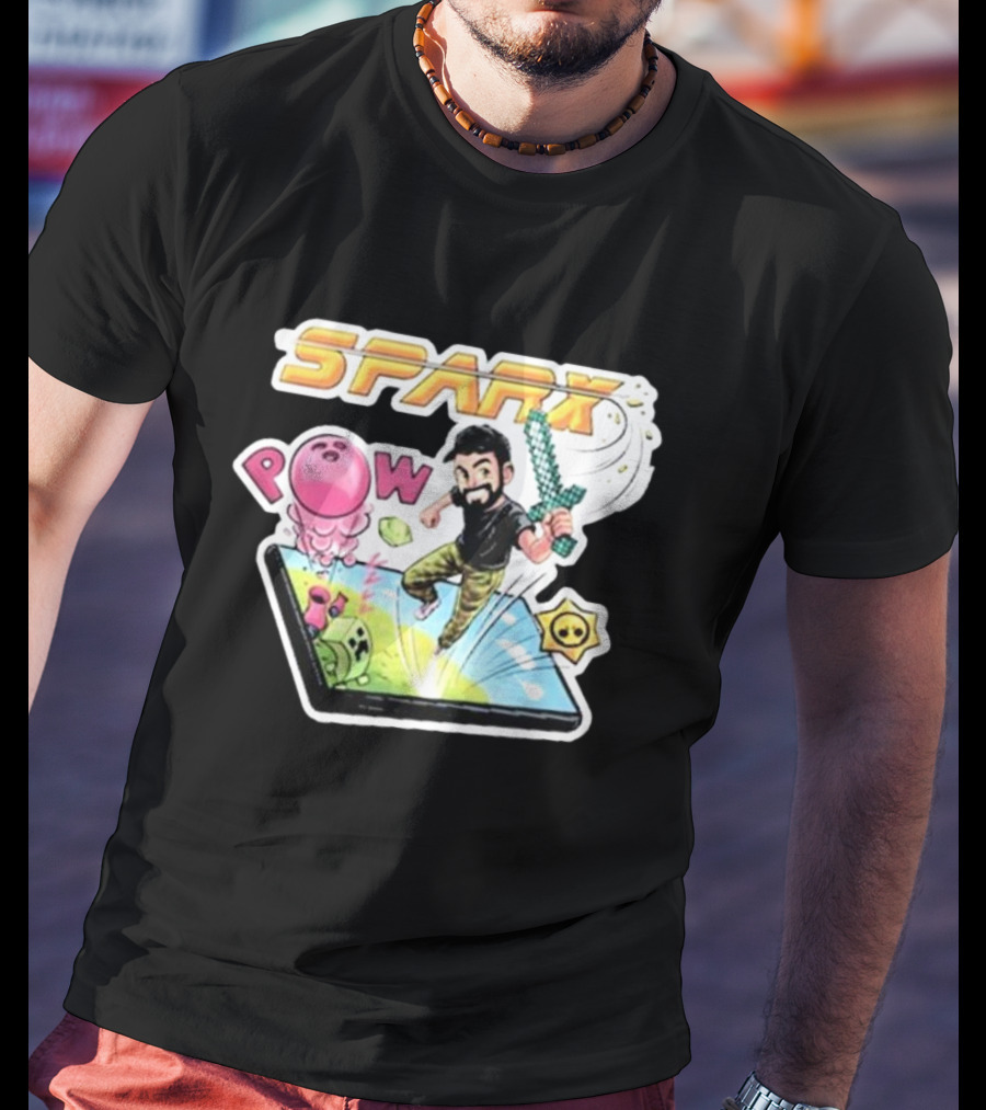 Sparx Pow Gamer Action Burst T-Shirt